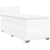 vidaXL Krevet s oprugama i madracem bijeli 90 x 190 cm od umjetne kože | shoptok.hr
