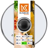 KADAX stekleni pokrov 28 cm univerzalni toplotno odporen pokrov za lonce in ponev, (5000355995) Cene