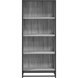 vidaXL Polica za knjige Siva Sonoma 60x35x139 cm Konstruirano drvo | shoptok.hr