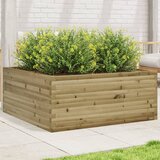 vidaXL Vrtno cvetlično korito 110x110x46 cm impregnirana borovina | Shoptok.si