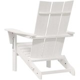  Sklopiva Adirondack stolica Bijelo 80,5 x 74,5 x 92 cm HDPE | shoptok.hr