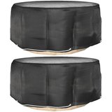 Maison Chic prevleka za zunanjo pohištvo - prevleka za vrtno pohištvo 2 kosa 10 obročkov Ø260x90cm okrogla, (21795305) | Shoptok.si