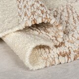 Flair Rugs Kremno bela/naravna ročno tkana preproga iz mešanice volne 120x170 cm Eric Checkboard – | Shoptok.si