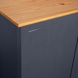 vidaXL Garderobna omara z 2 vrati Hill Range siva 89x50x170cm borovina | Shoptok.si