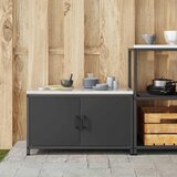  Kuhinjsko skladištenje s policom Crna 90 x 50 x 53 cm Čelik | shoptok.hr