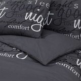  Set posteljine za poplun crni 200x200 cm pamučni | shoptok.hr