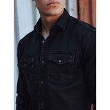 DStreet Koszula męska jeansowa czarna | Shoptok.si
