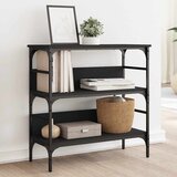  Konzolni stol crni 75 x 32 x 75 cm od konstruiranog drva | shoptok.hr