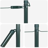  Stup za ogradu 7 pcs Zelena Čelik | shoptok.hr
