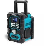 Sas+all PRO 18V baterija ugrađen FM radio DAB+ Bluetooth 5.0 USB AUX LCD