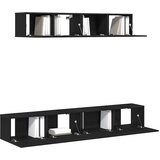  Set TV komoda 4 kom. Crni hrast | shoptok.hr