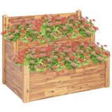 2-nadstropno vrtno cvetlično korito 110x75x84 cm trdna akacija | Shoptok.si