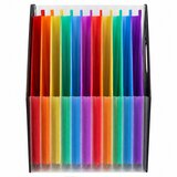  Folder Organizer for Office Documents, 13 Compartments, A4, Black | shoptok.hr