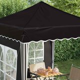  Rastezljivi šator za zabave 195 x 195 x 245 cm Crna | shoptok.hr
