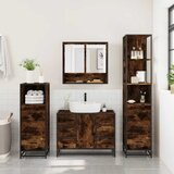  4-dijelni set kupaonskog namještaja boja hrasta drveni | shoptok.hr
