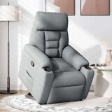 vidaXL Naslanjač s funkcijo vstajanja svetlo sivo blago | Shoptok.si