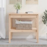 Maison Chic konzolna miza - miza ob steni 80x40x75 cm trdna borovina, (21786044) | Shoptok.si