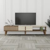 Hanah home milan - walnut, travertine walnuttravertine tv stand | ePonuda.com