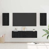 vidaXL Komplet TV omaric 4 pcs Črni hrast Srednja 60 x 30 x 30 cm | Shoptok.si