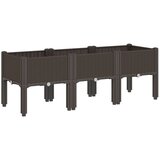  Vrtna sadilica s nogama smeđa 120 x 40 x 42 cm PP | Eponuda.ba
