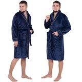 springos muški plišani kućni ogrtač, tamnoplavi, veličina XXL | shoptok.hr