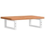  Polica za umivaonik od čelika i masivne bukovine | shoptok.hr