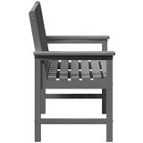  Vrtna klupa Svijetlo siva 120 x 59 x 88 cm HDPE | shoptok.hr