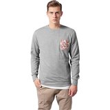 Urban Classics Contrasting Crewneck Pocket Grey/Floral | Shoptok.si
