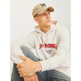 Jack & Jones Majica 'JORBRONX' oranžno rdeča / črna / volneno bela | Shoptok.si