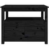  Stolić za kavu crni 71 x 49 x 55 cm od masivne borovine | Shoptok.si