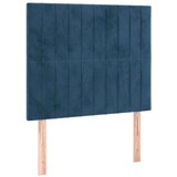  Box spring s madracem LED tamnoplavi 120x200 cm baršun | shoptok.hr