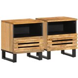 vidaXL Nočna omarica 2 kosa 40x33x46 cm trden robusten mangov les Cene