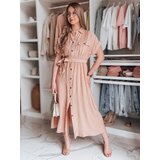 DStreet Sukienka maxi lniana SUNNI LOVE różowa | Shoptok.si