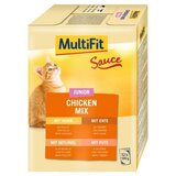 MultiFit Cat Sauce Junior Chicken Mix Multipack 12x100g | Shoptok.si