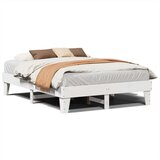 vidaXL Posteljni okvir brez vzmetnice bel 140x200 cm trdna borovina | Shoptok.si