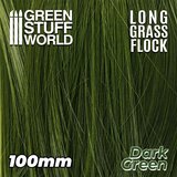 Green Stuff World Long Grass Flock 100mm Dark Green | Duga trava 100mm tamno zelena | Eponuda.com