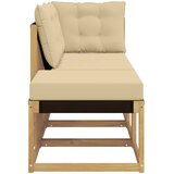 3 3 kom. Sekcionalna sofa Masivno bagremovo drvo, Tekstilen | shoptok.hr