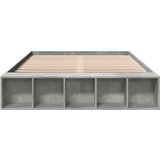 vidaXL Okvir kreveta siva boja betona 160x200 cm od konstruiranog drva | shoptok.hr