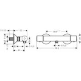 Hansgrohe Ecostat 80 Chrome baterija (slavina) za ručni tuš termostatska 13122000 Cene
