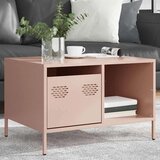 vidaXL Klubska mizica roza 68,5x50x43,5 cm valjano jeklo | Shoptok.si