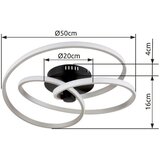 Globo STROPNA LED-SVETILKA GLYXAR 4480 lm 3000 K 230 V | Shoptok.si