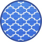 Vanjski tepih ARAKIL plavi Ø160 cm PP | shoptok.hr