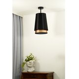  Duolla - Plafonski luster BELL SHINY 1xE27/15W/230V, prečnik 25 cm, crna/bakrena | Eponuda.com