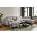 MID.YOU sedežna garnitura, struktura sivobela | Shoptok.si