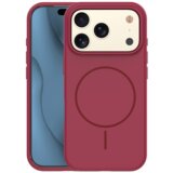 Onasi Mat Liquid silikonski ovitek z MagSafe za iPhone 17 Pro Max - rdeč | Shoptok.si