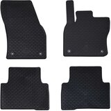  Auto tepih 4 pcs Crna prikladno za VW TIGUAN 2016-2023 Guma | shoptok.hr