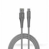 DEVIA USB Pheez Cable Micro 2.1A 1M siva cene