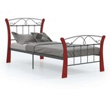  Posteljni okvir črn kovinski 90x200 cm, (20606120) | Shoptok.si