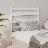  Uzglavlje za krevet bijelo 106 x 4 x 100 cm od masivne borovine | Eponuda.com