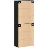  Ormar za montažu na zid 2 kom. Crni hrast 69,5 x 34 x 90 cm | shoptok.hr